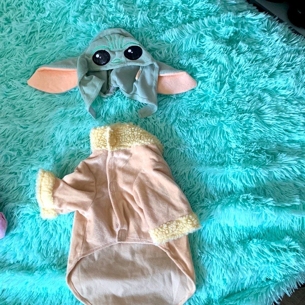 Baby Yoda dog outfit!🐶